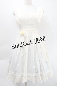 胡桃木（海外ロリータブランド） / エプロンスカート  アイボリー S-25-10-31-039-LO-OP-HR-ZS