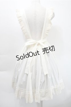 画像2: 胡桃木（海外ロリータブランド） / エプロンスカート  アイボリー S-25-10-31-039-LO-OP-HR-ZS