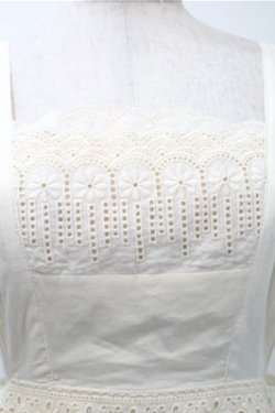 画像3: 胡桃木(海外ロリータブランド) / エプロンスカート  アイボリー S-25-10-31-039-LO-OP-HR-ZS