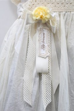 画像4: 胡桃木(海外ロリータブランド) / エプロンスカート  アイボリー S-25-10-31-039-LO-OP-HR-ZS