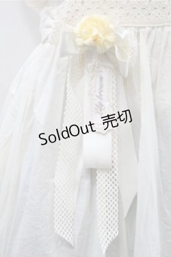 画像4: 胡桃木（海外ロリータブランド） / エプロンスカート  アイボリー S-25-10-31-039-LO-OP-HR-ZS