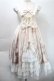 画像1: Lolitimes / プリントシフォン切替ジャンパースカート  アイボリー S-25-10-31-040-LO-OP-HR-ZS (1)