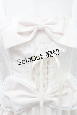画像3: Lolitimes / プリントシフォン切替ジャンパースカート  アイボリー S-25-10-31-040-LO-OP-HR-ZS