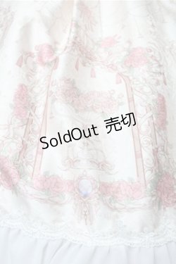 画像4: Lolitimes / プリントシフォン切替ジャンパースカート  アイボリー S-25-10-31-040-LO-OP-HR-ZS