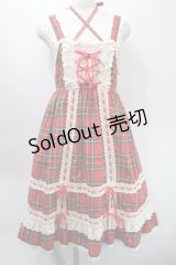 BABY,THE STARS SHINE BRIGHT / タータンチェックベビードール  赤 S-25-10-31-042-BA-OP-AS-ZS