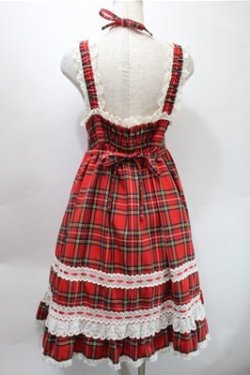 画像2: BABY,THE STARS SHINE BRIGHT / タータンチェックベビードール  赤 S-25-10-31-042-BA-OP-AS-ZS