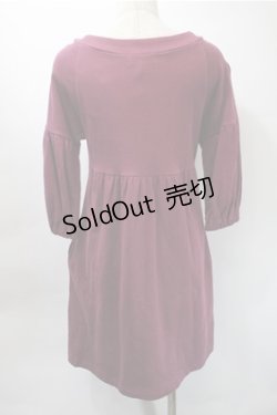 画像2: Jane Marple / スウェットワンピース  ワイン S-25-10-31-043-JM-OP-AS-ZS