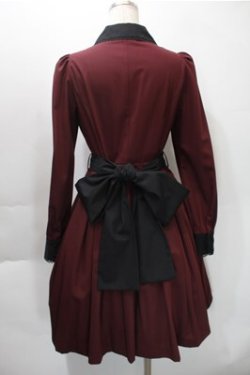 画像2: Sheglit / クラシカルタックワンピース M ボルドー S-25-10-31-044-EL-OP-HR-ZS