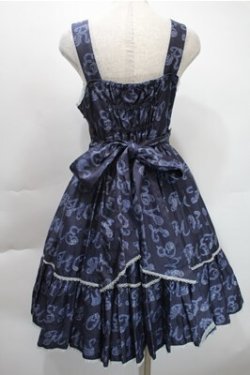 画像2: metamorphose / Romantic alphabetジャンパースカート  紺 S-25-10-31-045-ME-OP-AS-ZS