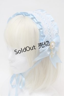 画像1: LOLITA / スターレースヘッドドレス  サックス S-25-10-31-006-LO-AC-HR-ZS