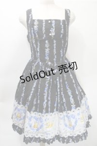 metamorphose / Happy Bellリボンジャンパースカート  黒 S-25-10-31-046-ME-OP-AS-ZS