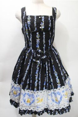 画像1: metamorphose / Happy Bellリボンジャンパースカート  黒 S-25-10-31-046-ME-OP-AS-ZS