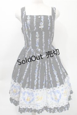 画像1: metamorphose / Happy Bellリボンジャンパースカート  黒 S-25-10-31-046-ME-OP-AS-ZS