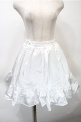 MARBLE / パニエ入りスカート  白 S-25-10-31-047-GO-SK-AS-ZS