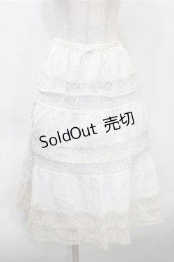 画像1: L'EST ROSE / スカート  白ｘオフ S-25-10-31-048-LO-TO-AS-ZS