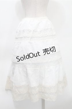 画像2: L'EST ROSE / スカート  白ｘオフ S-25-10-31-048-LO-TO-AS-ZS