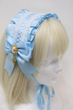 画像2: LOLITA / スターレースヘッドドレス  サックス S-25-10-31-006-LO-AC-HR-ZS