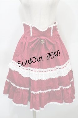 画像1: BABY,THE STARS SHINE BRIGHT / Rose Dollバッスルスカート  赤 S-25-10-31-052-BA-SK-AS-ZS