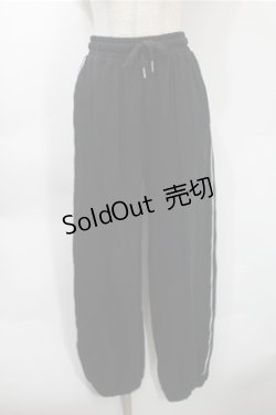 画像1: PUNK / ラインジャージ  黒 S-25-10-31-055-PU-PA-HR-ZS