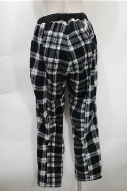 画像2: Candy Stripper / チェックパンツ  黒xグレー S-25-10-31-056-PU-PA-AS-ZS