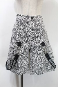 KRY CLOTHING / 「DOUBUTSU２」ハーフパンツ  白ｘ黒 S-25-10-31-058-EL-PA-HR-ZS