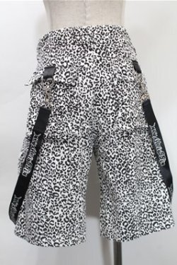 画像2: KRY CLOTHING / 「DOUBUTSU2」ハーフパンツ  白x黒 S-25-10-31-058-EL-PA-HR-ZS