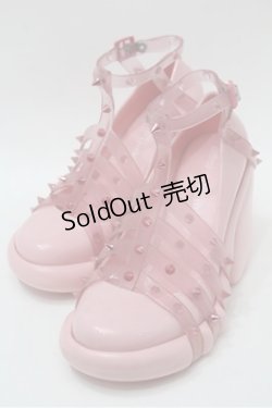 画像1: Jean Paul GAULTIER / melissaコラボサンダル 26.5 ピンク S-25-10-31-009-GO-SH-HR-ZS