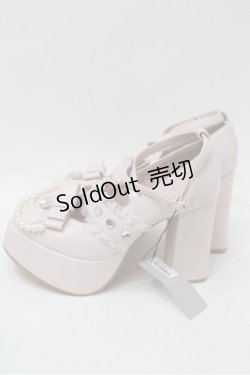 画像2: Ank Rouge / パールチェーンシューズ LL ピンク S-25-10-31-011-CA-ZA-HR-ZS