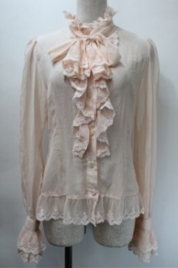 画像1: ALICE and the PIRATES / ストライプフリルブラウス  オフ S-25-10-31-021-PA-TO-AS-ZS