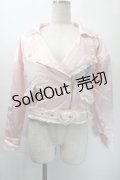 Swankiss / Poodollサテンジャケット  ピンク S-25-10-31-022-CA-BL-HR-ZS