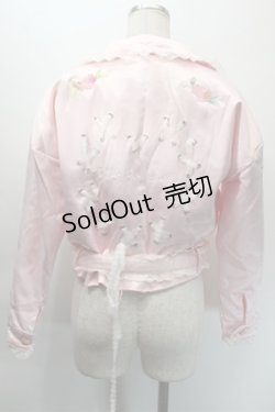 画像2: Swankiss / Poodollサテンジャケット  ピンク S-25-10-31-022-CA-BL-HR-ZS