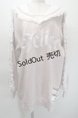 画像1: Ank Rouge / フリルセーラーカラープルオーバー M ピンク S-25-10-31-023-CA-TO-HR-ZS