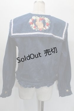 画像2: axes femme kawaii / ベリーフィールズジャケット  ブルー S-25-10-31-027-AX-JA-HR-ZS