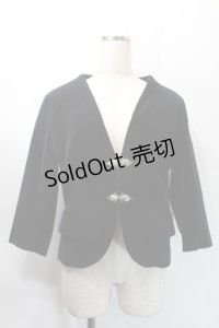 PEACE NOW / ベロアジャケット  黒 S-25-10-31-029-PU-JA-AS-ZS