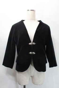 画像1: PEACE NOW / ベロアジャケット  黒 S-25-10-31-029-PU-JA-AS-ZS