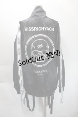 画像2: KRY CLOTHING / サテンブルゾン  黒 S-25-10-31-030-EL-JA-HR-ZS