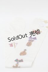 Jane Marple / クラウンソックス  白 S-25-10-31-003-JM-ZA-AS-ZS