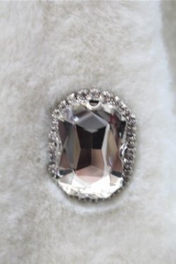 画像3: Ank Rouge / ビジューボタンうさみみファーコート  白 S-25-10-31-032-CA-CO-HR-ZS