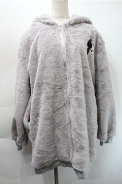 画像1: NieR Clothing / ファーブルゾン  グレー S-25-10-31-033-PU-TO-HR-ZS