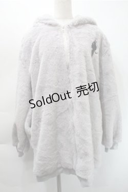 画像1: NieR Clothing / ファーブルゾン  グレー S-25-10-31-033-PU-TO-HR-ZS