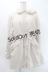 axes femme / フード付ミドル丈モッズコート  ブラウン S-25-10-31-034-AX-CO-HR-ZS