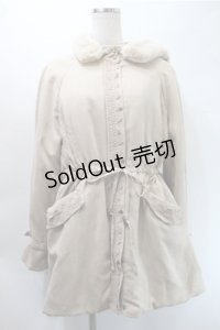 axes femme / フード付ミドル丈モッズコート  ブラウン S-25-10-31-034-AX-CO-HR-ZS