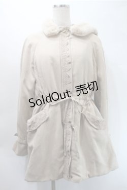 画像1: axes femme / フード付ミドル丈モッズコート  ブラウン S-25-10-31-034-AX-CO-HR-ZS