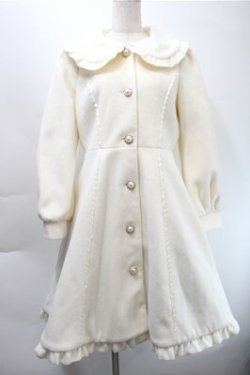 画像1: axes femme kawaii / ケープ付きロングコート  アイボリー S-25-10-31-035-AX-CO-HR-ZS