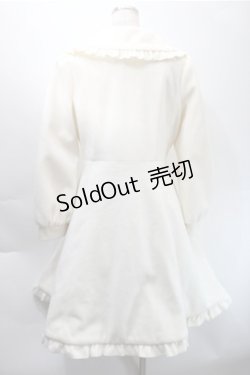 画像2: axes femme kawaii / ケープ付きロングコート  アイボリー S-25-10-31-035-AX-CO-HR-ZS