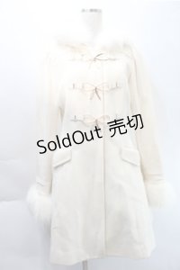LODISPOTTO / フードファー付きリボンバックルコート  アイボリー S-25-10-31-036-LO-CO-HR-ZS
