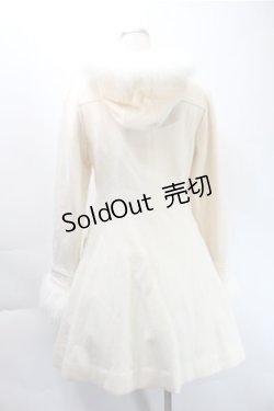 画像2: LODISPOTTO / フードファー付きリボンバックルコート  アイボリー S-25-10-31-036-LO-CO-HR-ZS