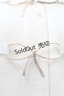 画像3: LODISPOTTO / フードファー付きリボンバックルコート  アイボリー S-25-10-31-036-LO-CO-HR-ZS