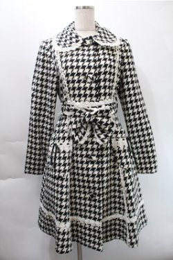 画像1: BABY,THE STARS SHINE BRIGHT / バービーコート  黒x白 S-25-10-31-037-BA-CO-AS-ZS