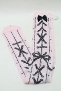 MILK / コルセットオーバーニーソックス  ピンク S-25-11-02-001-ML-ZA-HR-ZS